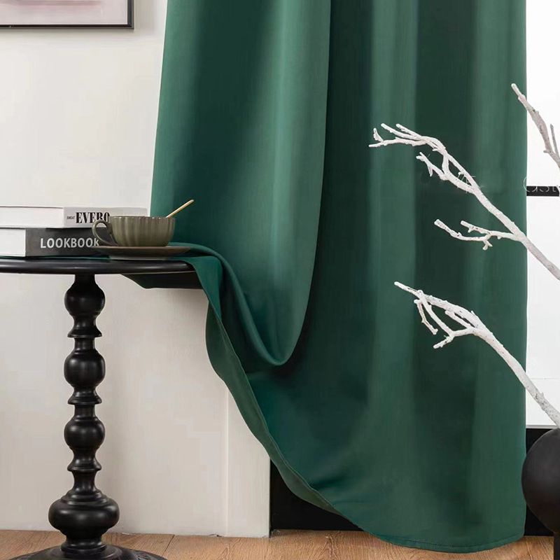 Moderne halbtransparente Vorhänge – Fenstervorhänge aus Polyester für Wohnzimmer, Schlafzimmer und Büro (Grau/Schwarz/Grün/Burgunderrot, mehrere Größen, minimalistischer Stil)_voghion.com