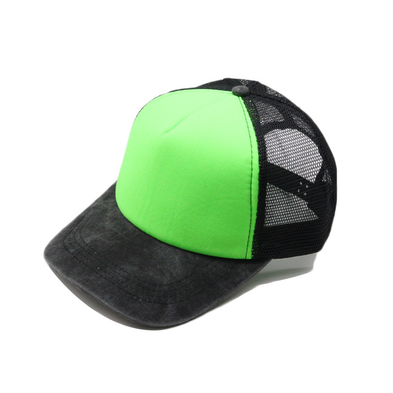 New Custom  Mesh Baseball Cap for Women Men Embroidery Picture Print Hat Summer Sun Hats Unisex Fluorescence Snapback_voghion.com