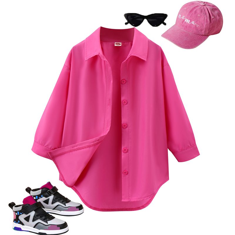 Παιδικά Ρούχα Άνοιξη και Φθινόπωρο Νέα Κοστούμια για Κορίτσια Μικρά και Μεσαία Παιδικά Μονόχρωμες Τιράντες + Σορτς + Μακρυμάνικο Μπουφάν Σετ Τριών Τεμαχίων_voghion.com