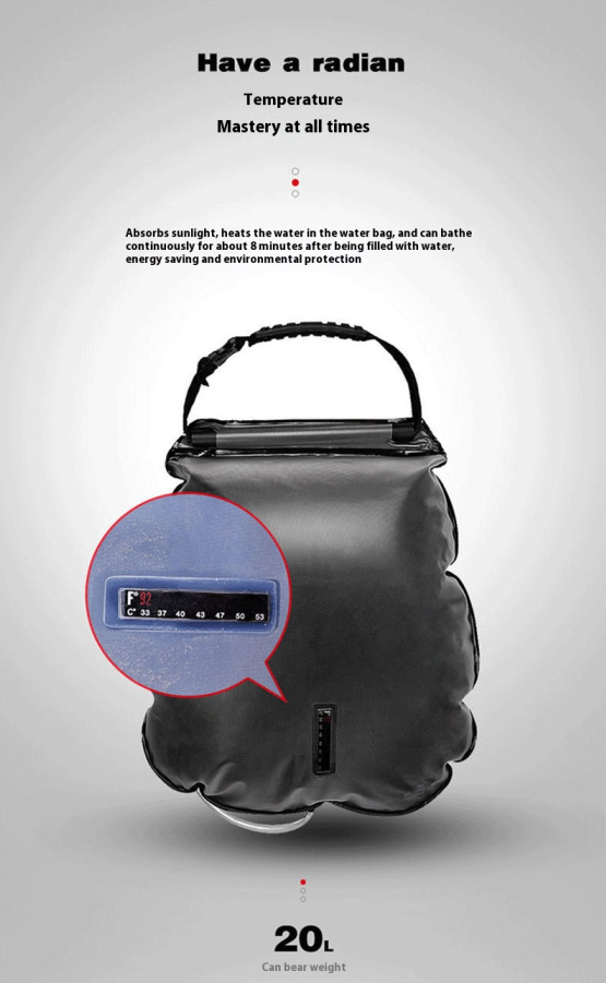 Neue 20L Solar-Duschtasche für den Außenbereich, Camping-Badewassertasche, tragbare Badewassertasche_voghion.com