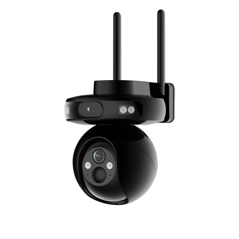 Solar-Powered 4G Dual Lens Security Camera - Outdoor Waterproof Low Power Consumption Remote Viewing Via Mobile App Night Vision No Wiring Needed_voghion.com
