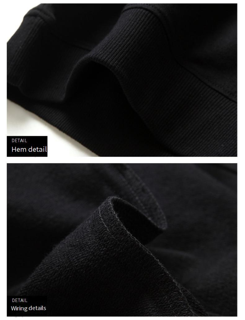 Men's Clothing Terry Round Neck Sweatshirt Youth Loose Long Sleeve Spring And Autumn Tops_voghion.com
