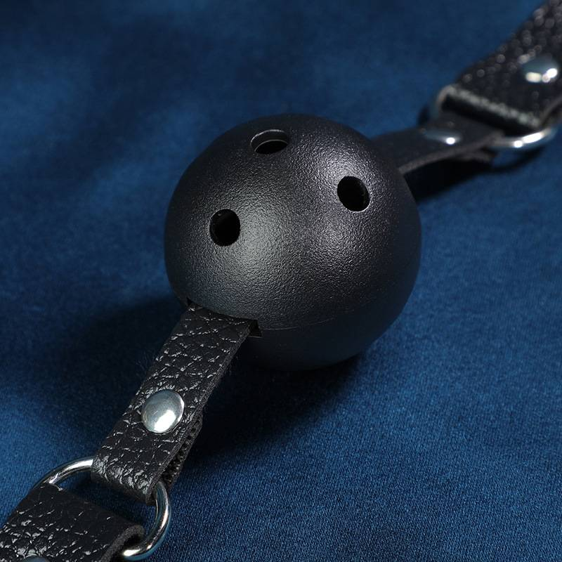 Q002Schwarze SM-Speichelbälle, Sexspielzeug für Training und Disziplin, Oralplugs, Sexspielzeug für Erwachsene_voghion.com