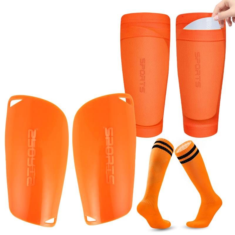 Premium Soccer Shin Guard Set With Knee-High Socks – 3-Piece Football Leg Protection For Men, Women & Kids – Lightweight PU Shin Pads_voghion.com