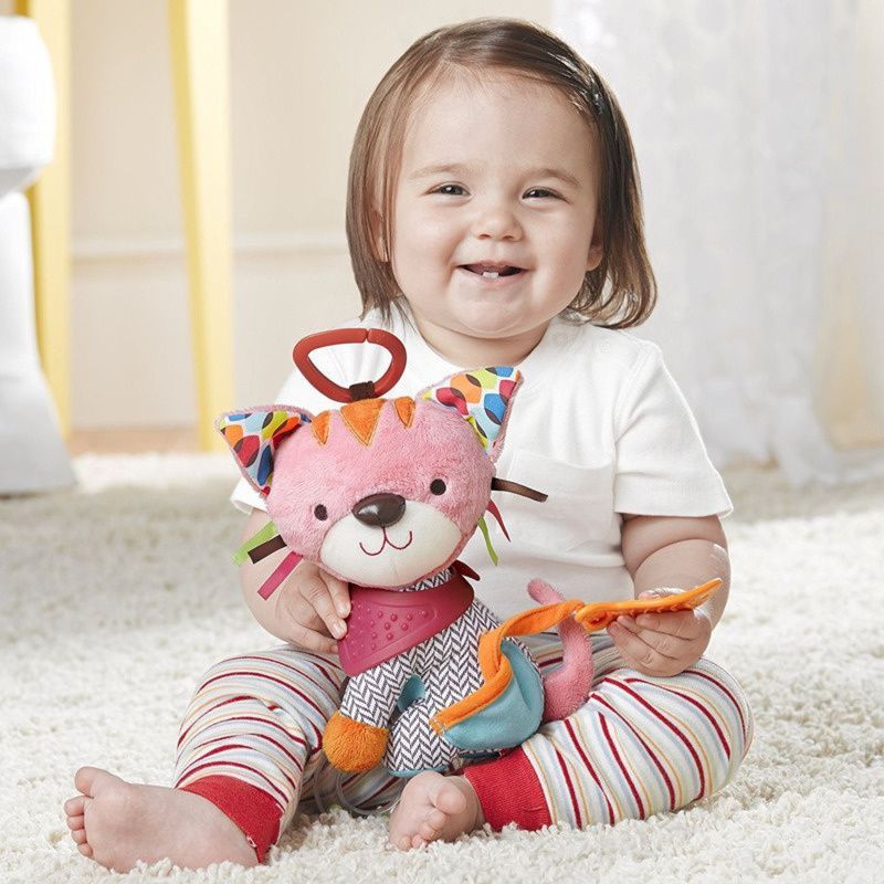Plush Soft Colorful And Stuffed Toy For Infants With Multiple Textures And Teether Sensory For Play_voghion.com