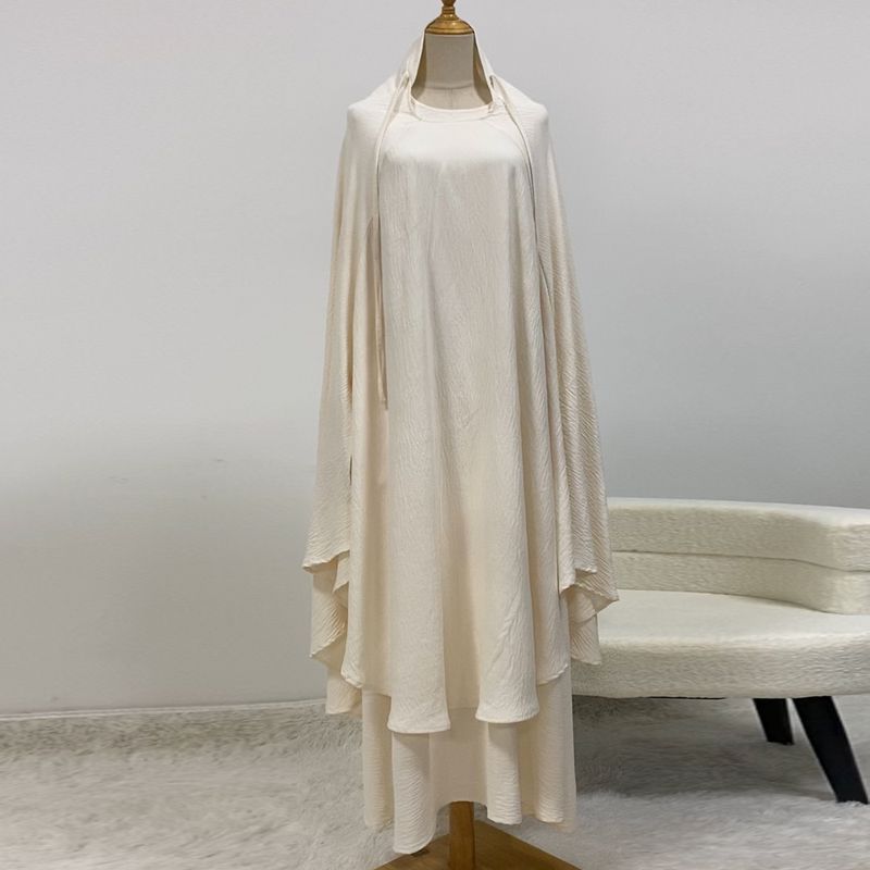 Abito lungo da donna con foulard grande, abito due pezzi e vestaglia_voghion.com