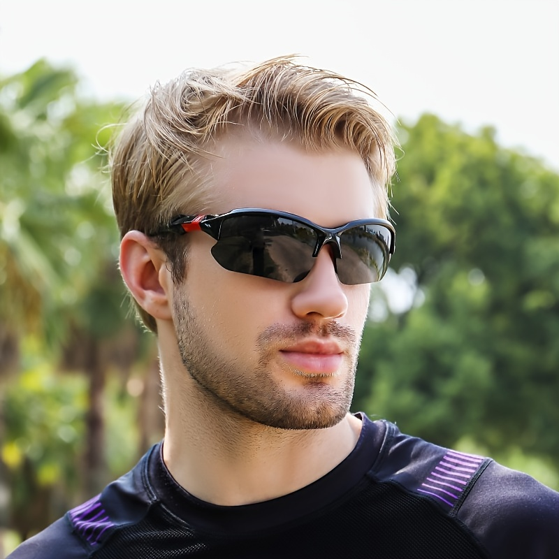 1ks barevně měnící se brýle Pánské polarizované sluneční brýle Cyklistické brýle Venkovní sportovní sluneční brýle s UV filtrem_voghion.com