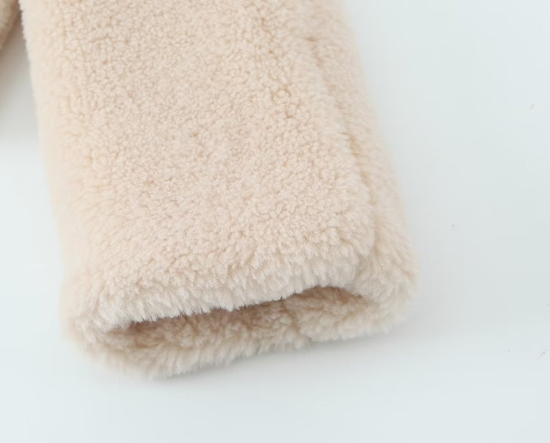 Winterjas voor dames, nieuwe stijl, veelzijdige ronde hals, lange mouwen, effen kleur, zakbontjas voor dames_voghion.com