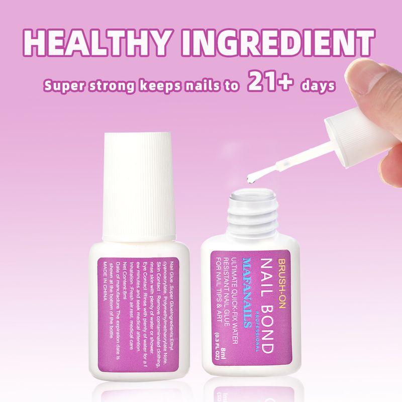 Colla per unghie adesiva per gioielli con diamanti, colla per unghie solida con pennello, colla per unghie ad asciugatura rapida da 8 ml_voghion.com