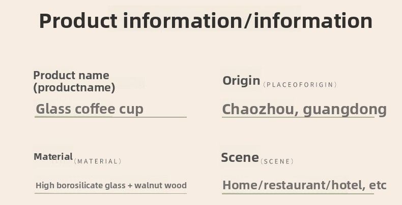Cross-Border Hot Selling Preferred Glass Coffee Set With Wooden Handle Holder Insulated Cup Wholesale_voghion.com