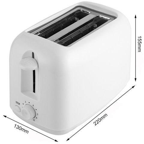 Multifunktionale vollautomatische 2-Scheiben-Mini-Frühstücksmaschine, kleiner Toaster, elektrischer Backofen für den Heimgebrauch_voghion.com