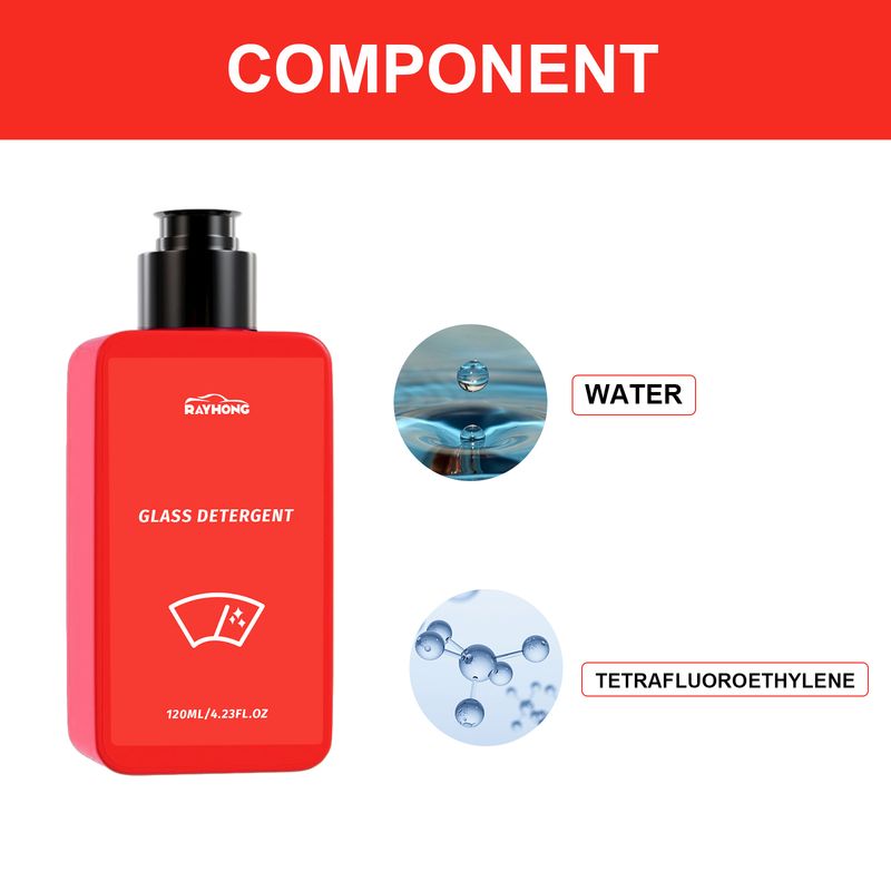 RAYHONG Glass Detergent, Car Front Windshield Window Stain Remover Oil Film Cleaner_voghion.com