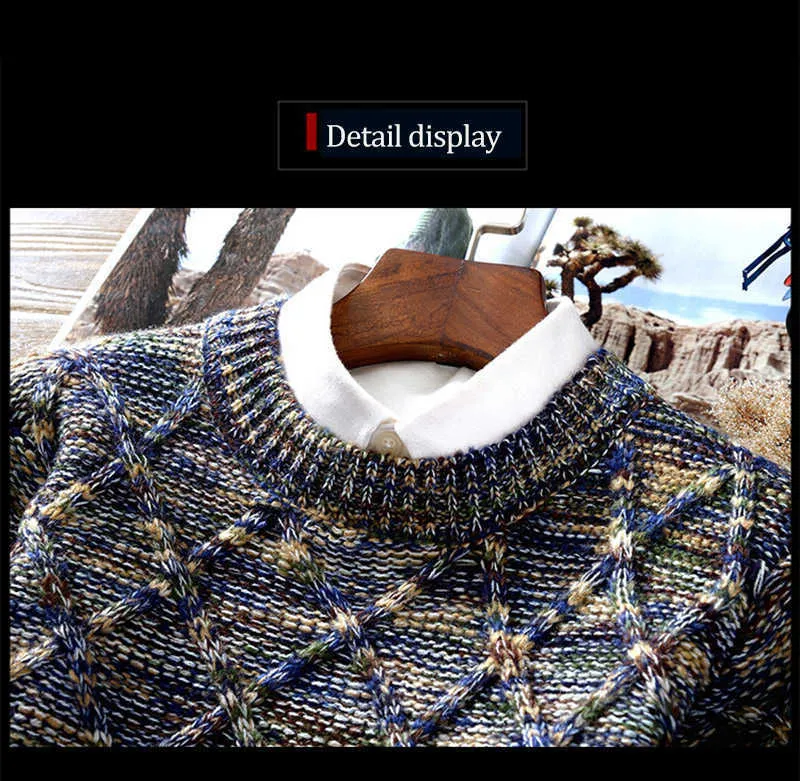 Men's Casual Sweater Autumn Winter Slim Fit Pull Pullover Long Sleeve Clothes Jacket Male Fashion Knitted Sweaters Men_voghion.com