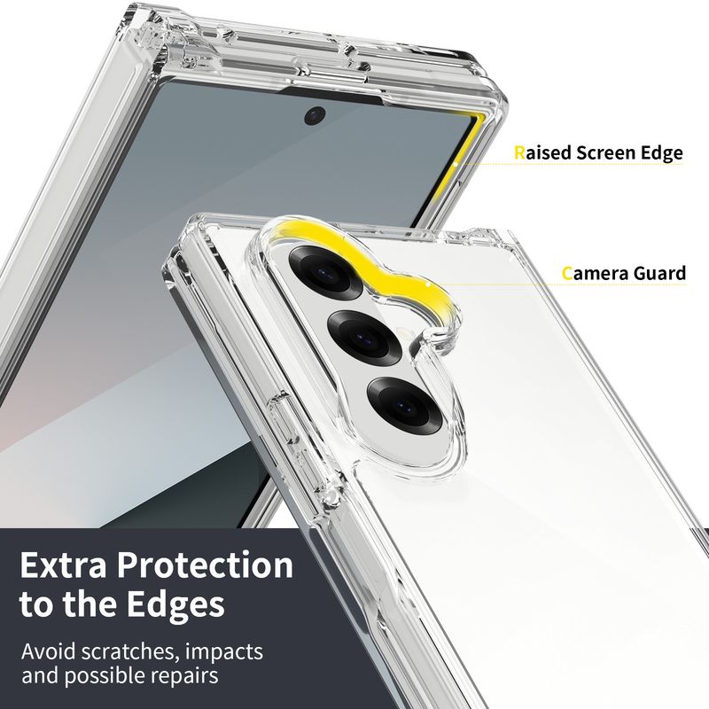Stoßfeste, durchsichtige, harte Klapptasche für Samsung Galaxy Z Fold7 5G 7 Fold6 Fold5 Fold2 Fold4 Fold 6 5 4 3 2 Fold3_voghion.com
