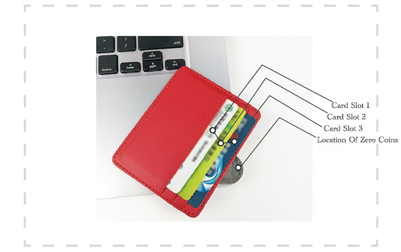 Cartera minimalista para hombre y mujer, tarjetero de piel sintética, ultrafino, para tarjetas de crédito y tarjetas de identificación_voghion.com