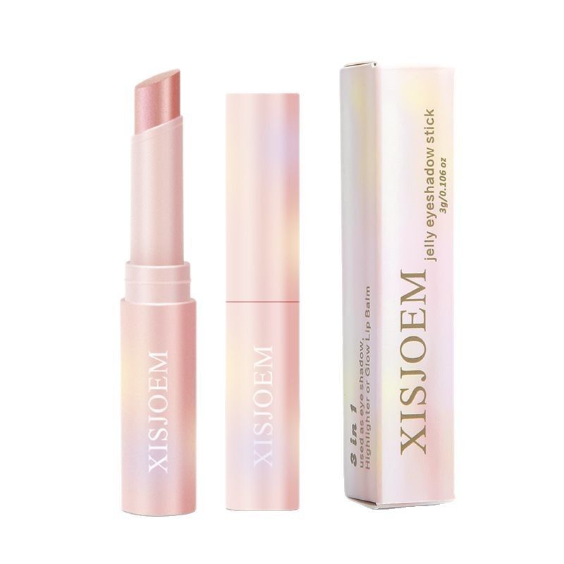 Caneta de sombra Jelly Beauty Crystal Makeup Batom multicolorido iluminador em bastão Cosméticos_voghion.com