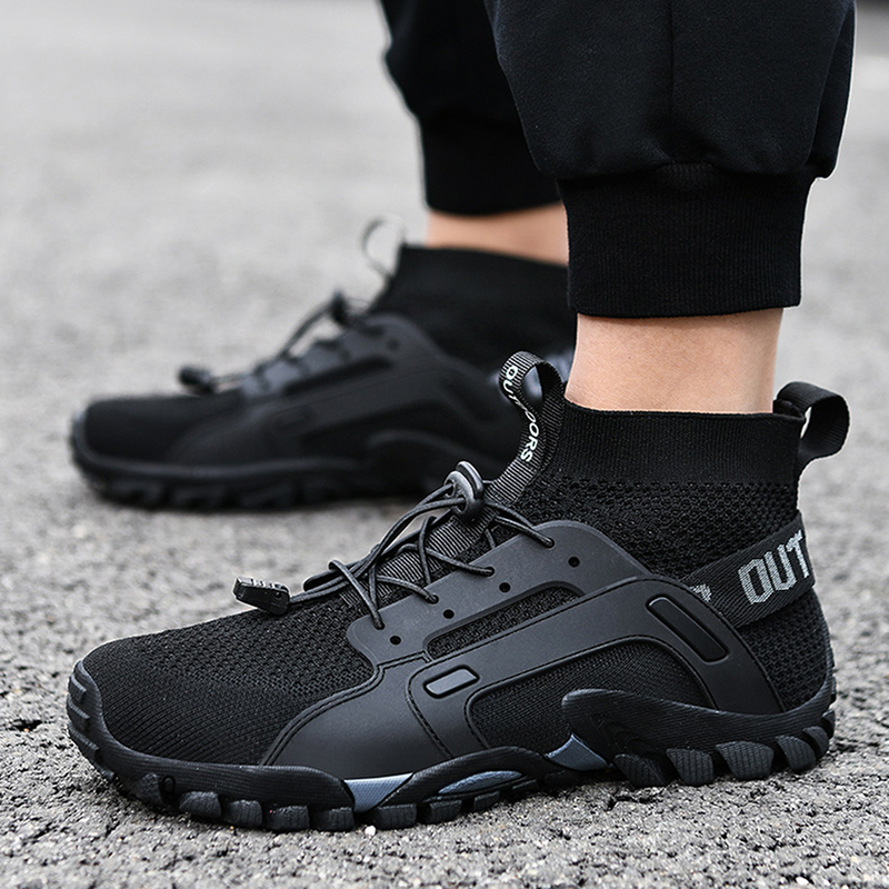 Chaussures aquatiques montantes pieds nus en amont, bottes de randonnée en montagne, baskets de randonnée antidérapantes, chaussures aquatiques résistantes à l'usure pour l'extérieur_voghion.com