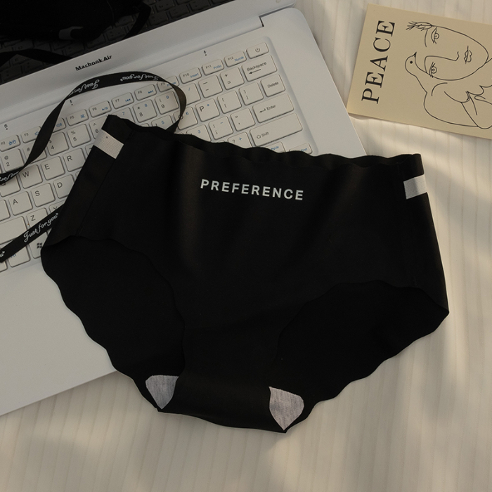 Culotte en soie glacée sans trace pour femme, entrejambe en coton fin, style fille_voghion.com