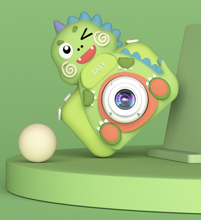 New Children's Digital Cartoon Kids Toy DSLR Elementary School Student Photo Video Camera_voghion.com