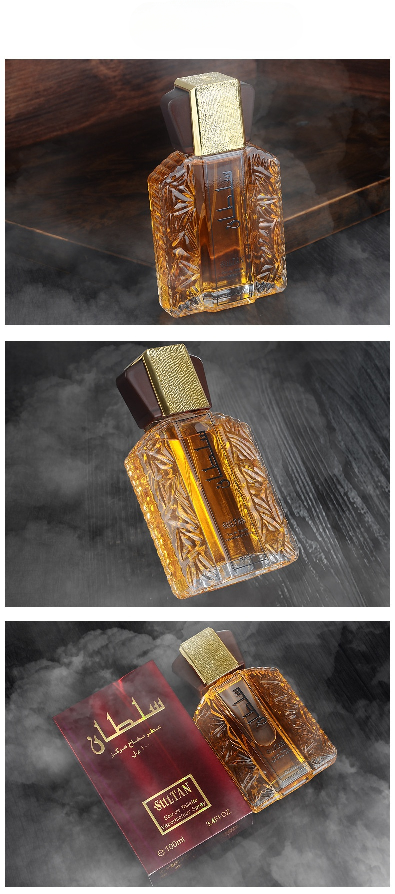 Fragrância de nicho Perfume masculino estilo árabe 100ML Fragrância duradoura Charm Fragrância masculina do Oriente Médio Fragrância_voghion.com