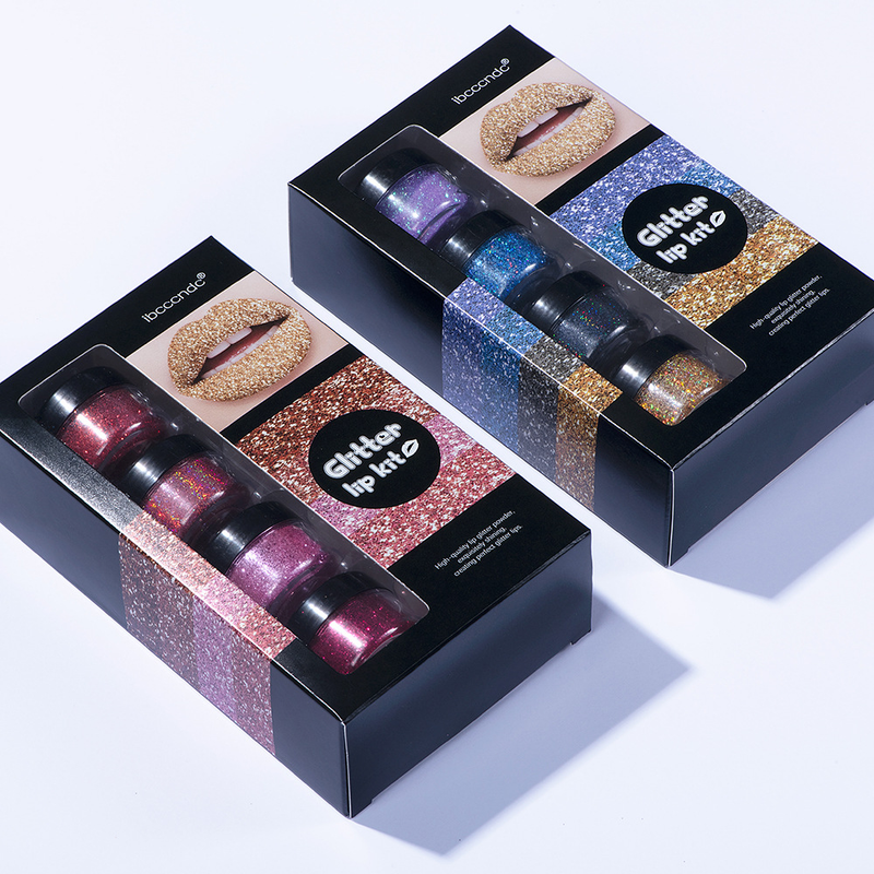 Diamantglitterläppglans sminkset Mattförändrande varaktigt skimmer Glänsande illusion Naturligt läppstift Glänsande glitterkit_voghion.com