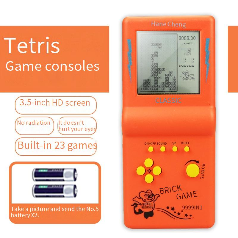 Video Game Consoles Large Screen Tetris Game Console Retro Nostalgic Classic Children's 8090 Handheld Game Console Electronic Toy_voghion.com