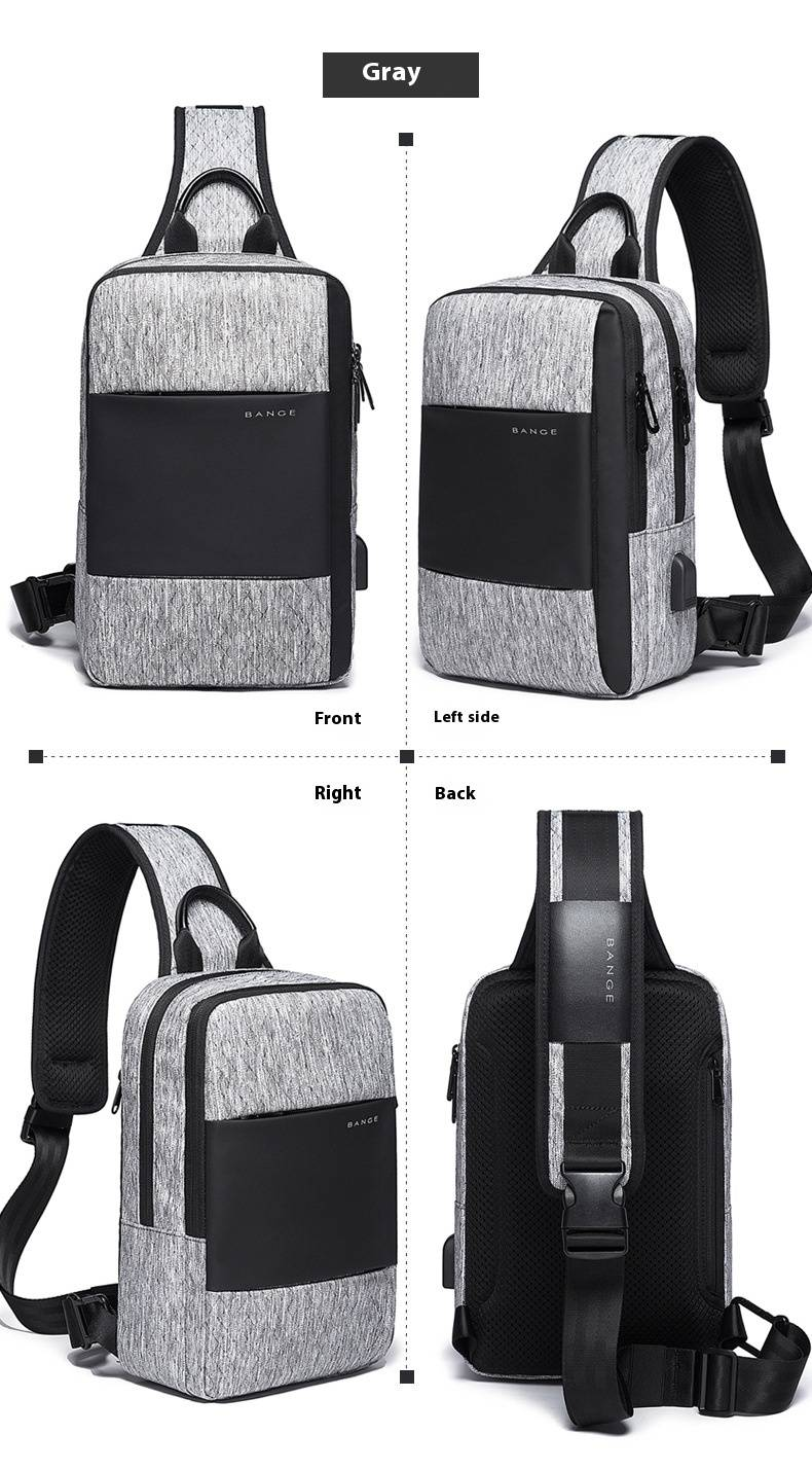 Borsa a tracolla Bange da uomo, borsa a tracolla casual semplice con porta USB, borsa a tracolla alla moda per lavoro_voghion.com