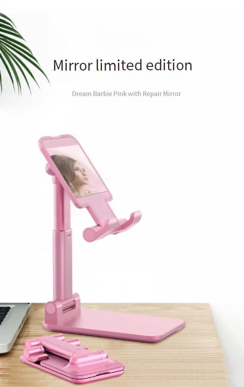 Adjustable Phone Stand Holder For Desk, Foldable & Extendable, Compatible With Smartphones & Tablets, Perfect For Online Classes, Live Streaming_voghion.com
