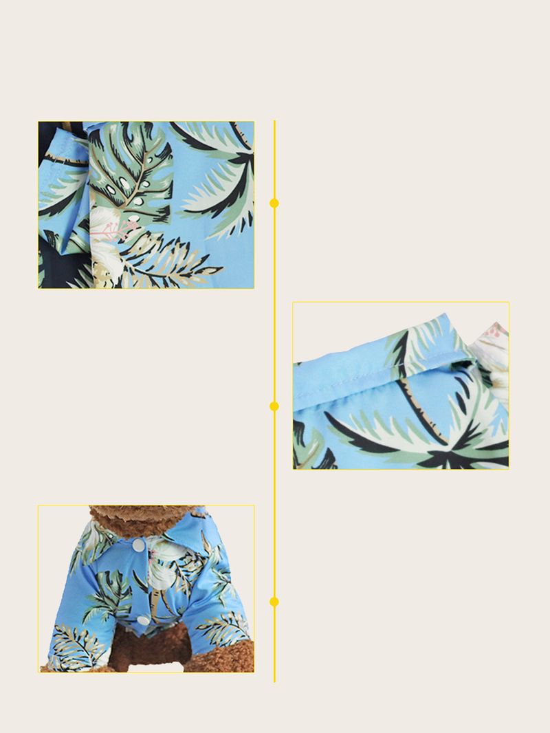 1 Piece Of Hawaiian - Style Pet Summer Clothes, Stylish Dog Clothes For Summer. Multiple Styles And Colors Are In Stock, Dog Clothes For Summer._voghion.com