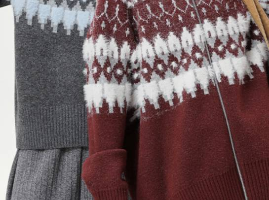 Cardigan da uomo in maglia Fair Isle, maglione in misto lana e visone sintetico di ispirazione vintage, pullover con motivo nordico dalla texture morbida per autunno e inverno_voghion.com