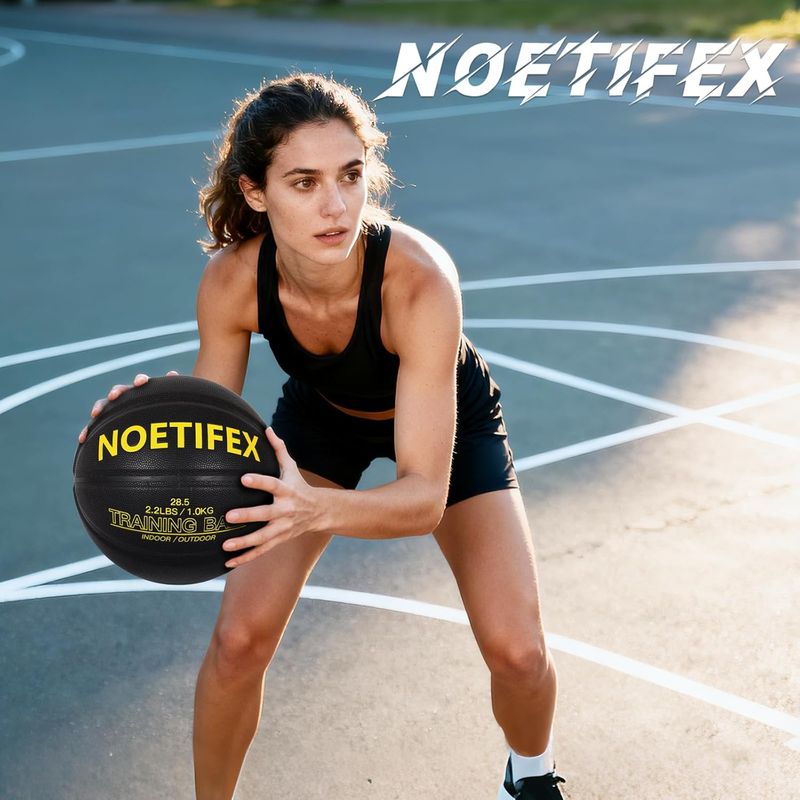 Weight Heavy Basketball 3LBS/2.2LBS 29.5"/28.5" Training Equipment For Indoor & Outdoor – Improve Dribbling Handling Rebounding Basketball (Deflated)_voghion.com
