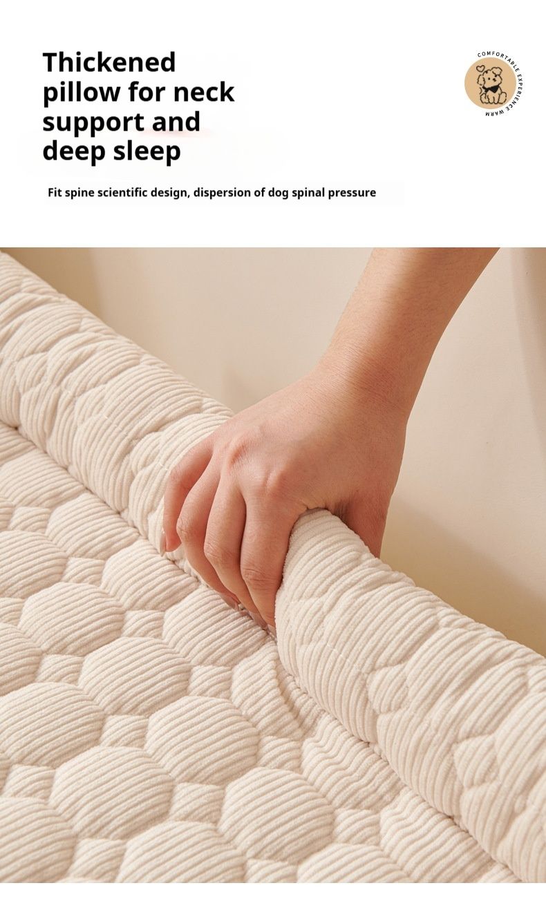 Pet Sofa Mat – 75x75cm Thickened Anti-Scratch Cat & Dog Cushion, Non-Slip Soft Bed For Sofa & Floor (Solid Colors)_voghion.com