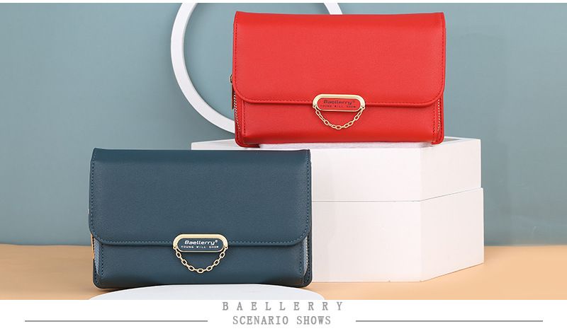 baellerry new women's wallet version large-capacity zipper mobile phone bag fashion all-match diagonal bag wholesale_voghion.com