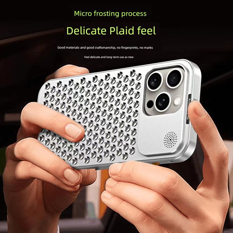 Qualità imbattibile applicabile alla custodia del telefono cellulare per iPhone. Dissipazione del calore. Chiusura a molla interamente in lega di alluminio. Aromaterapia. Ipone15pro_voghion.com