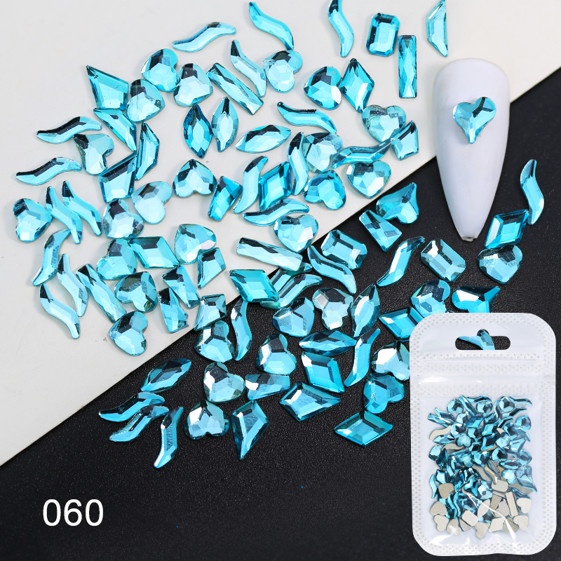 Arte Clavo Nuovo stile mix Moka Color 100 pezzi di strass per nail art con retro piatto da applicare su accessori decorativi per manicure Pietre_voghion.com