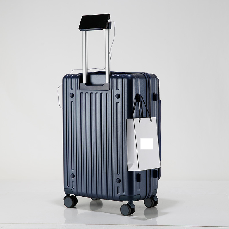 Valigia da viaggio Business Abs Business Front Open Bagaglio da imbarco Valigia trolley leggera_voghion.com