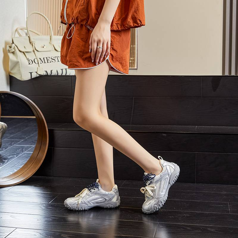 Mingliu Forrest Gump Shoes 2025 Spring/Summer New Shoes Women's Lightweight Sports Shoes Mesh Breathable Dad Shoes Casual Women's Shoes_voghion.com