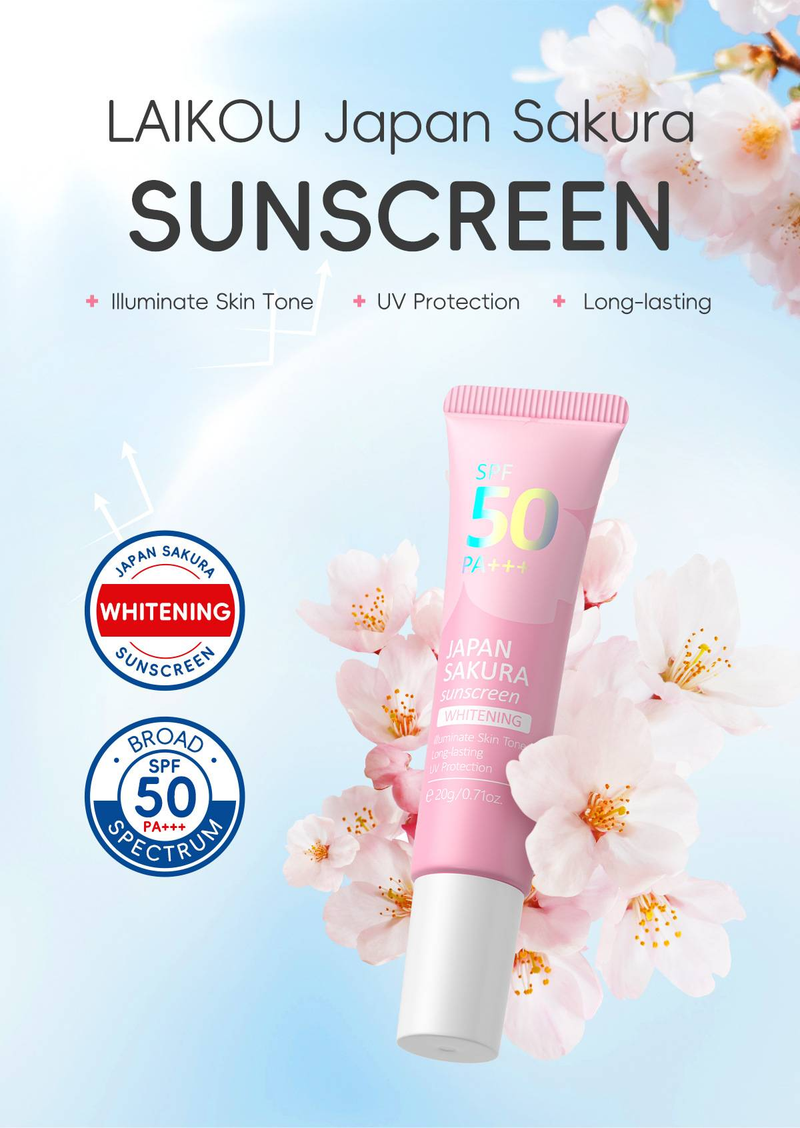 LAIKOU Sakura ragyogást fokozó napvédő alapozó, hidratáló és hidratáló 20g_voghion.com