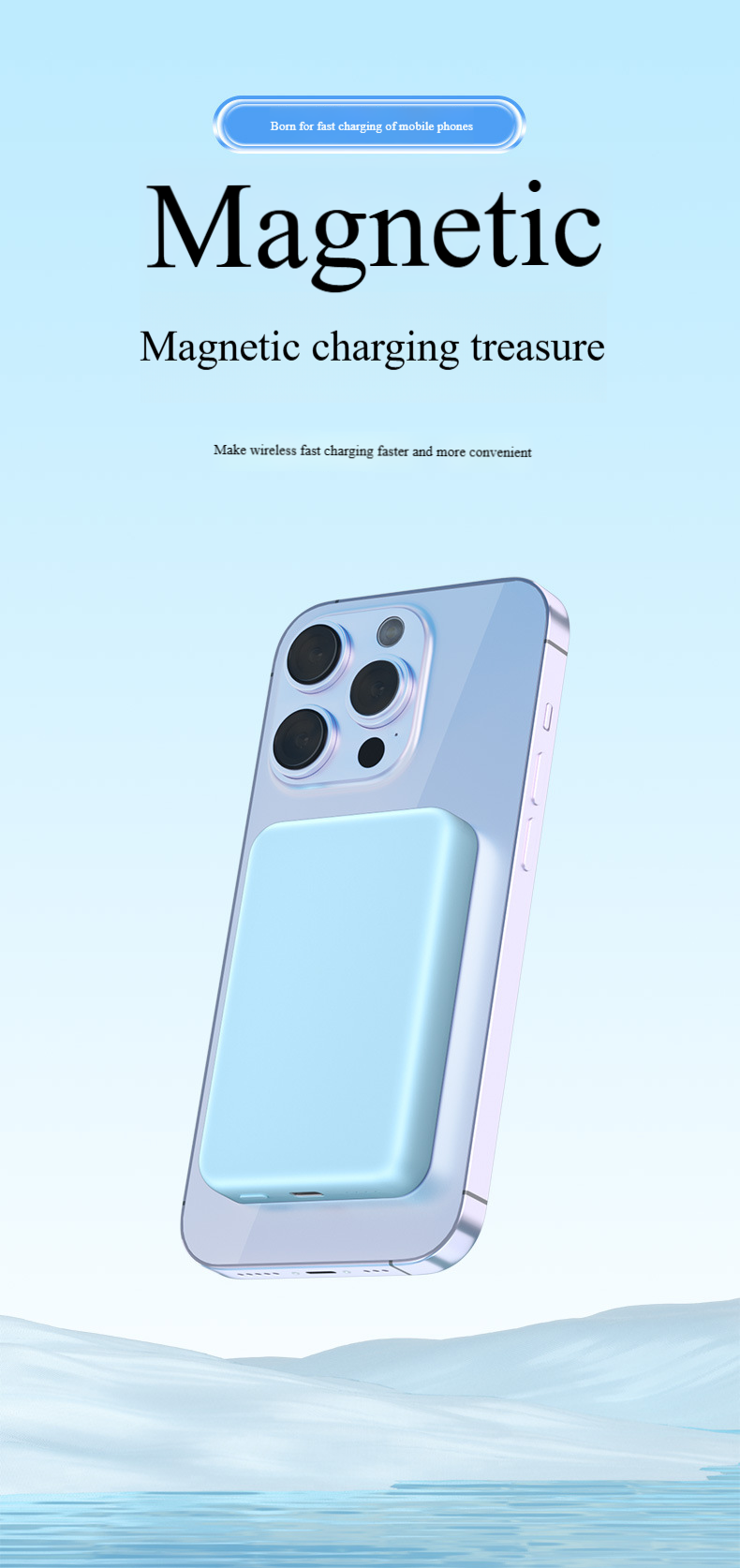 Magnetische Powerbank 10000 mAh mit PD 20 W Schnellladung – Kompatibel mit der iPhone-Serie 12/13/14/15_voghion.com