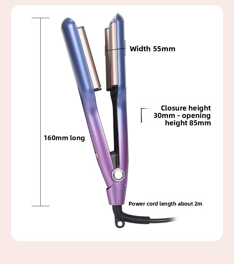 Egg Wave Lockenstab – Professioneller Styler für welliges Haar mit tiefem Lockenmuster (110 V/220 V Doppelspannung)_voghion.com