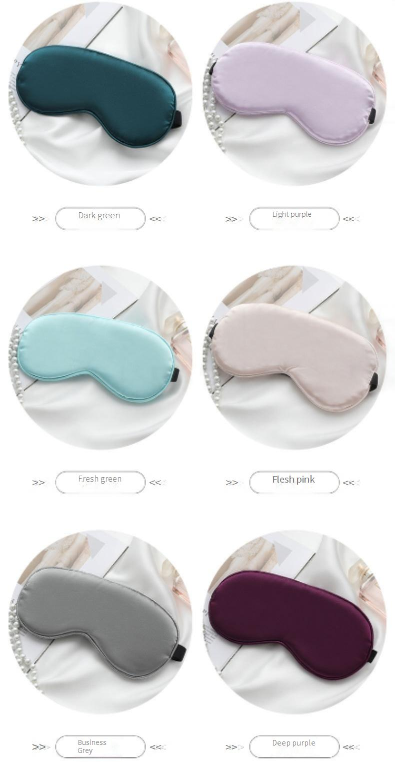 Adjustable Silk-Like Sleep Mask For Women & Men - Soft Satin Eye Cover With Side Sleeper Design (Breathable Light-Blocking & Pressure-Free)_voghion.com