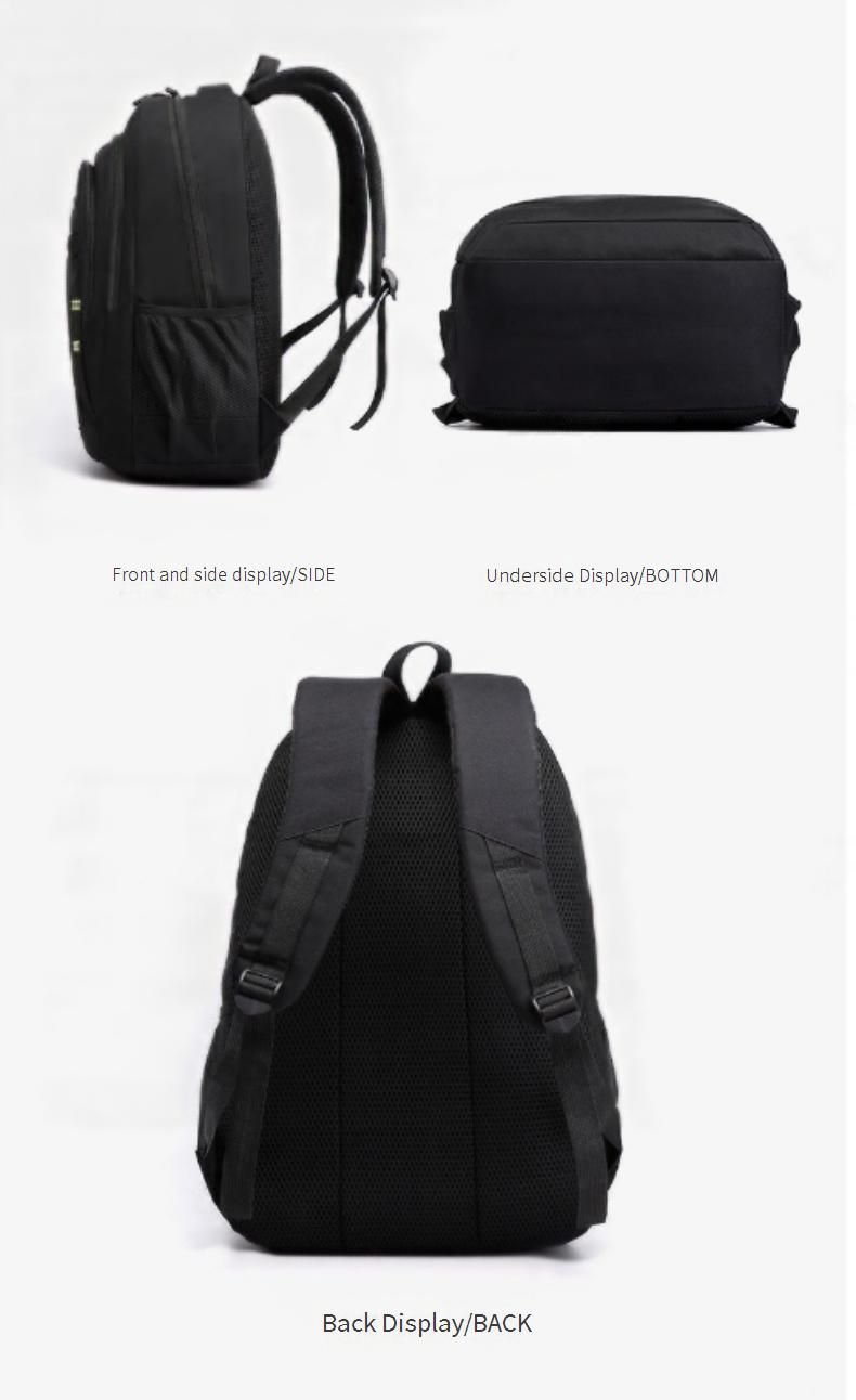 Large Capacity Waterproof Laptop Backpack For School & Travel - Durable Oxford Fabric With Anti-Theft Design, 17-Inch Laptop Compartment (Grey/Pink)_voghion.com