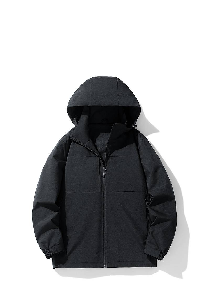 Leichte, wasserdichte Windjacke mit Kapuze für Herren – atmungsaktiver Outdoor-Sportmantel zum Wandern, Laufen und für den Alltag_voghion.com