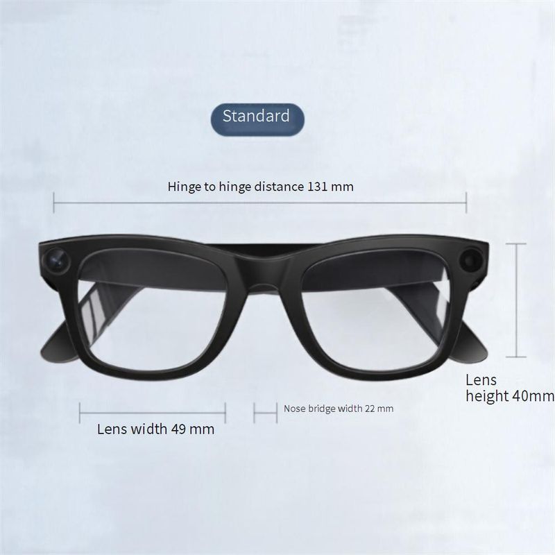 Lunettes intelligentes TROZUM E03 avec caméra 8 MP, stabilisation d'image, reconnaissance d'objets et traduction en temps réel_voghion.com