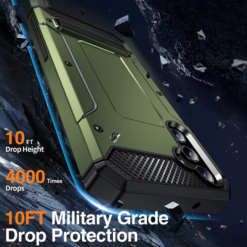 Anti-Knock Hard Phone Armor Case for Samsung Galaxy A54 A14 A34 A04S A53 S23 FE S24 Ultra A33 5G A13 A52S A52 S21 S22_voghion.com