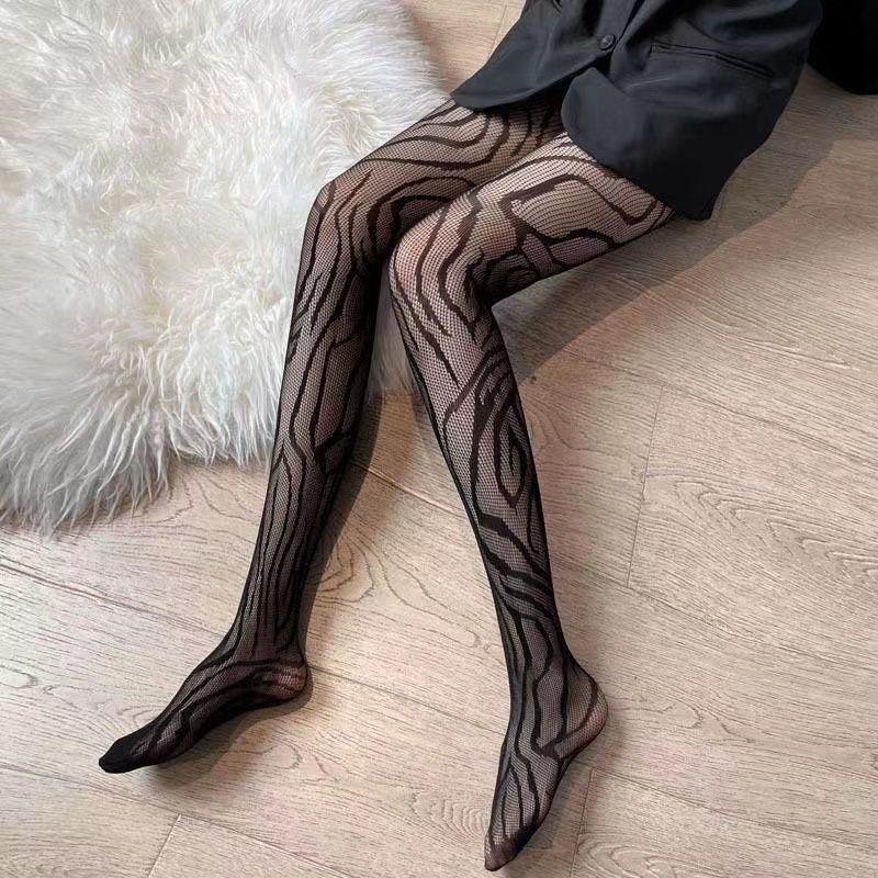 2025d Summer Women's Thin Sexy Leopard Print Fishnet Tights Fashionable Slim Fit Must-Have New Style Pantyhose_voghion.com