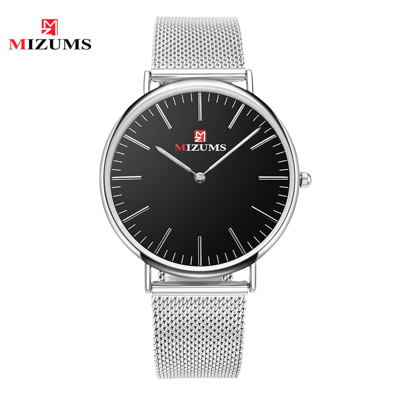 MIZUMS M8009 Ceas bărbătesc cu cuarț, business casual, cu bandă de oțel_voghion.com