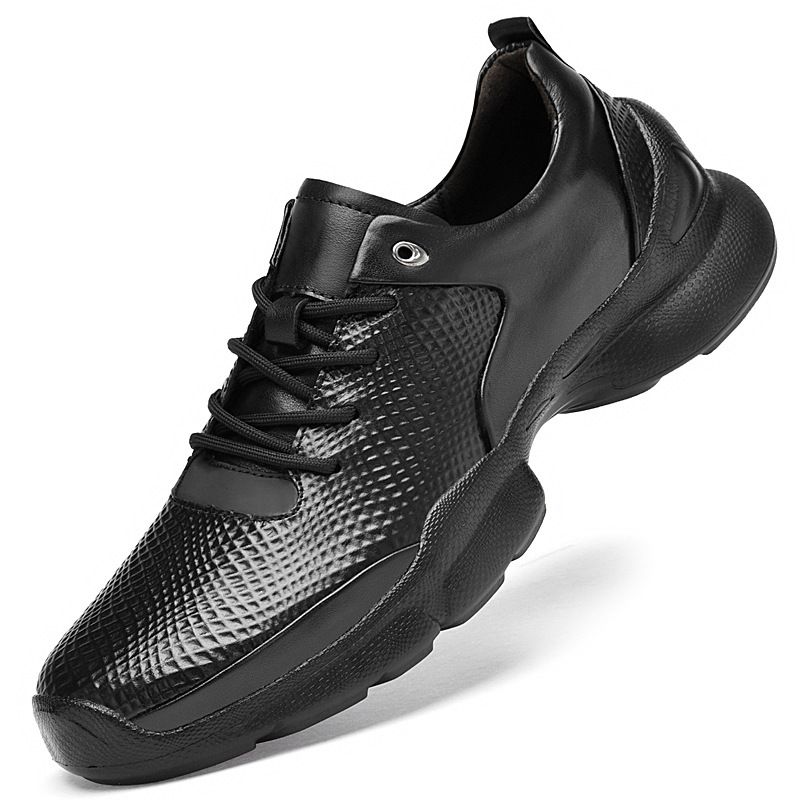 Herren Sommer Atmungsaktive Casual Top Layer Rindsleder Sneakers Mode Einzelne Große Größe Schnürsportschuhe_voghion.com