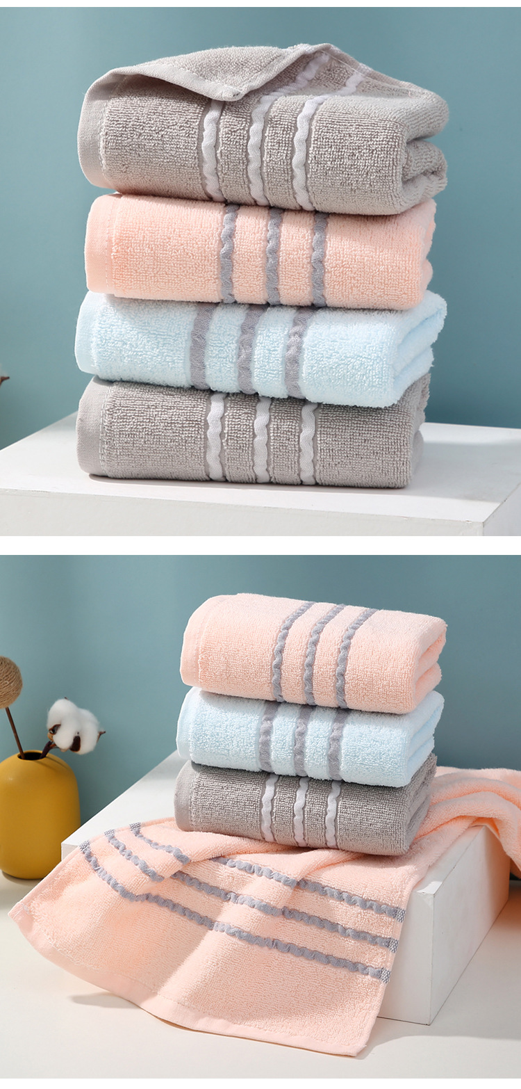 Asciugamani in cotone, asciugamani per la casa morbidi e addensati, assorbenti in cotone, asciugamani per il viso, ricami regalo_voghion.com