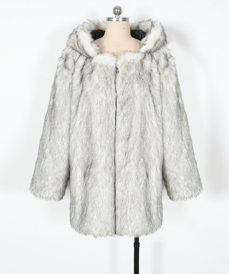 Damenbekleidung Damen Pelzmantel Herbst und Winter_voghion.com